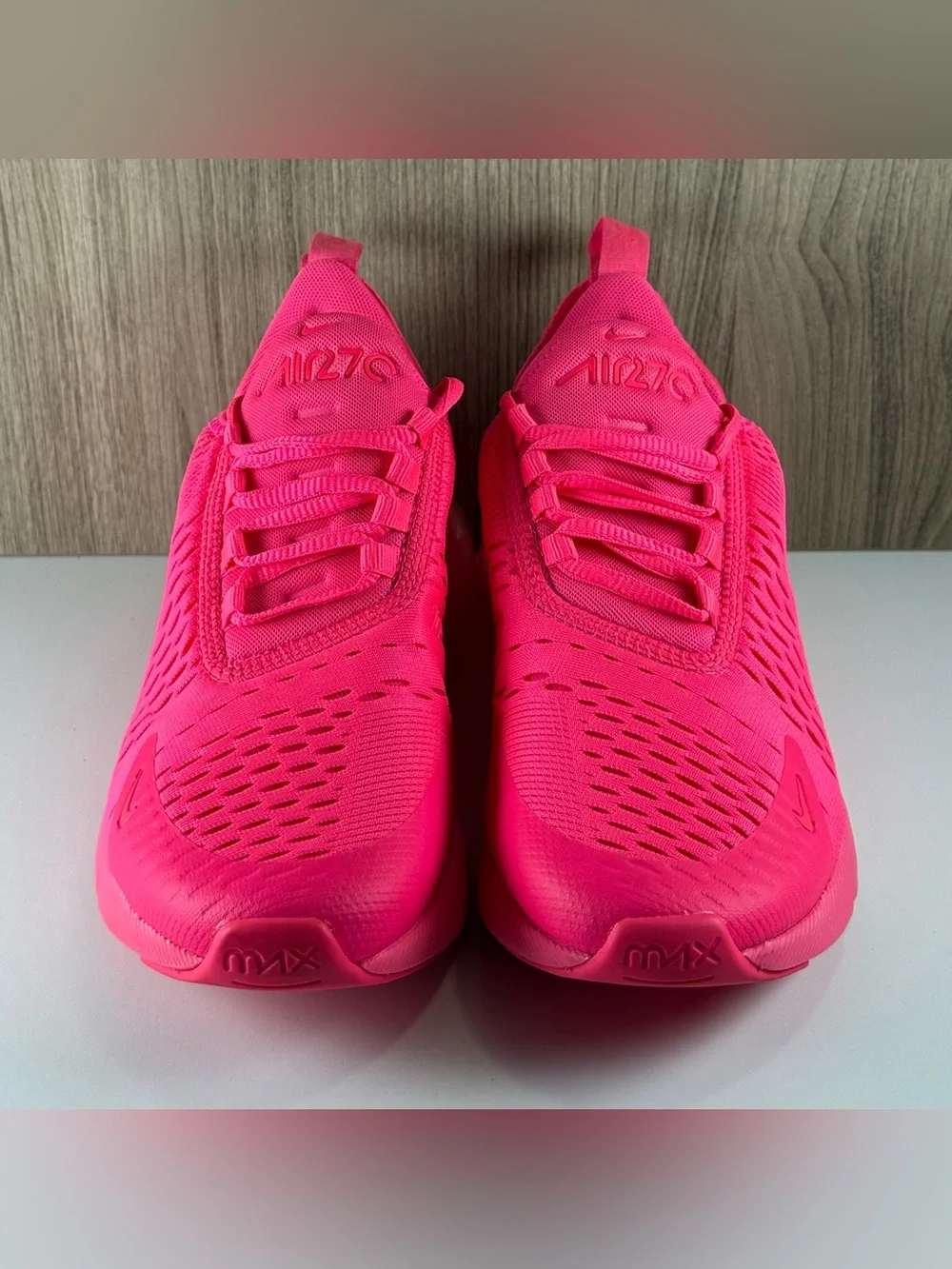 Nike Air Max 270 Bright Triple Pink Running Shoes FD0293-600 Women’s Size 7.5